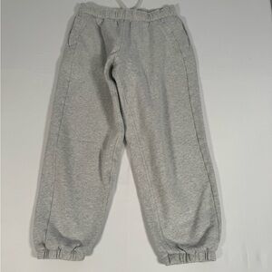 lululemon athletica Heather Gray Track Joggers with Elastic Cuffs